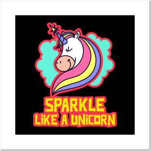 Sparkle Like A Unicorn | Cute Baby Posters and Art